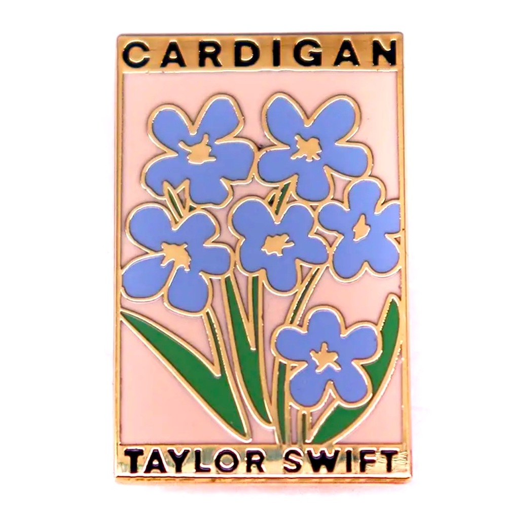 NEW! Taylor Swift Cardigan Album Folklore Tee Brooch Pin